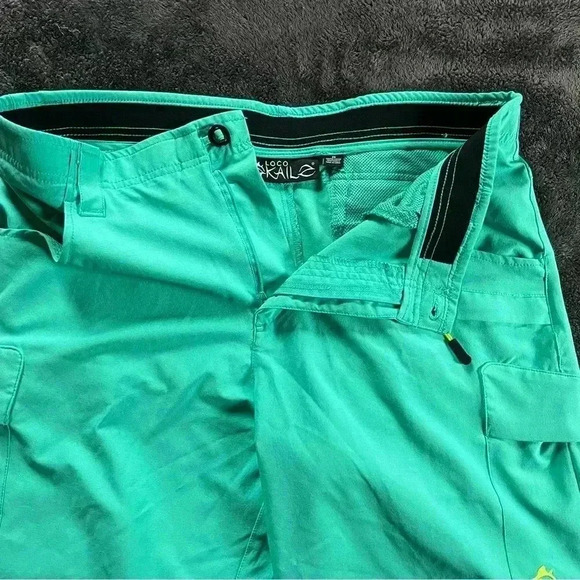 Loco Kaile- Men’s Swim Board Shorts- Teal- 36 - Picture 3 of 8